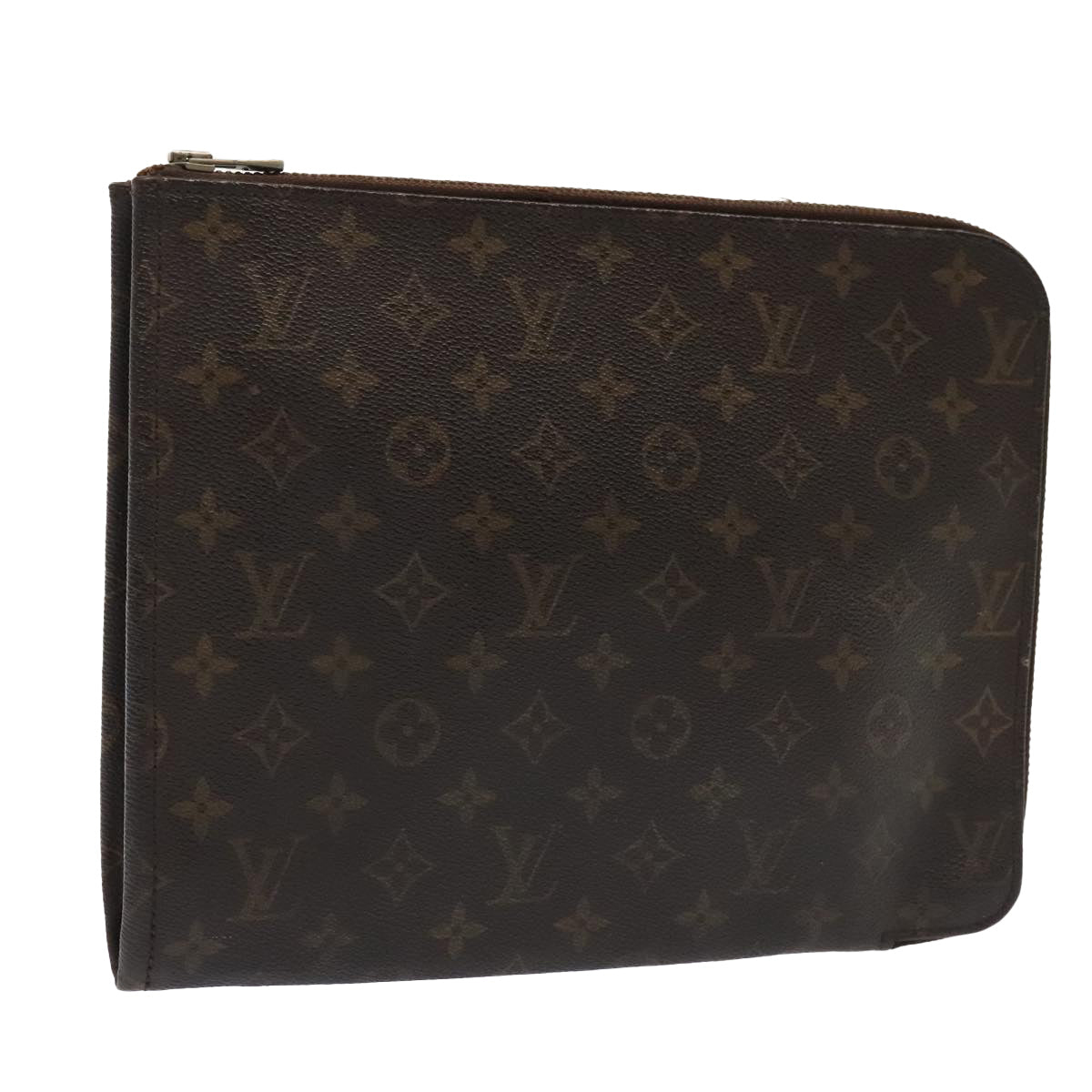 LOUIS VUITTON Monogram Posh Documents Clutch Bag M53456 LV Auth 94058