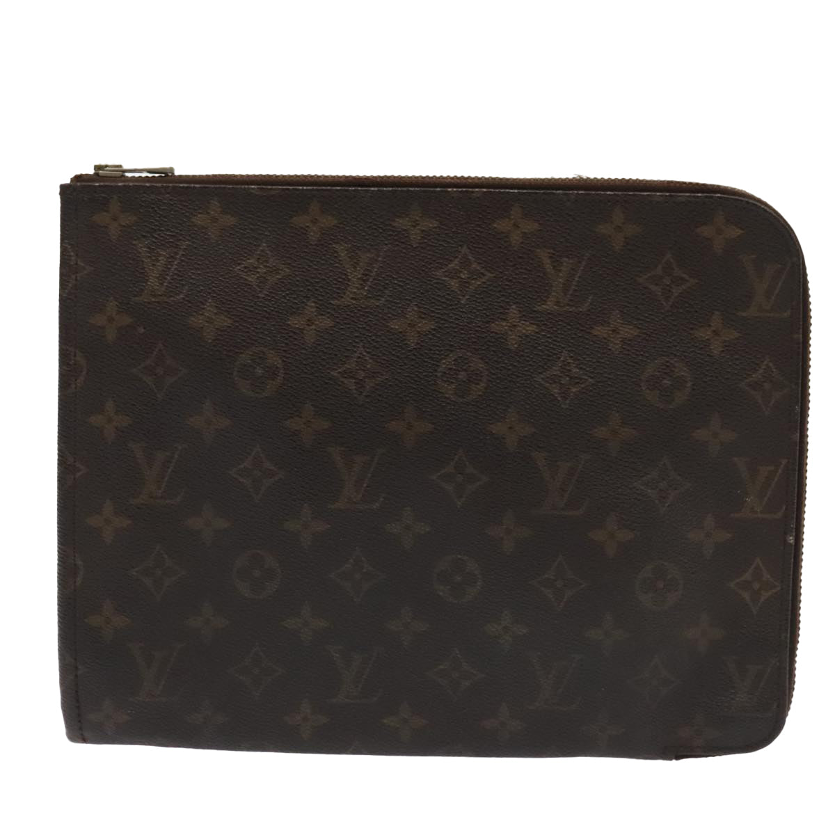 LOUIS VUITTON Monogram Posh Documents Clutch Bag M53456 LV Auth 94058