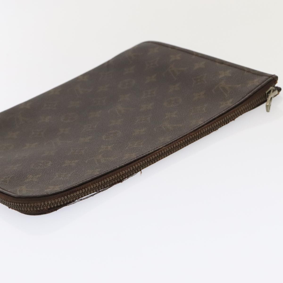 LOUIS VUITTON Monogram Posh Documents Clutch Bag M53456 LV Auth 94058