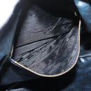 CELINE C Sulky Boston Bag Canvas Navy Gold Auth 94063-23