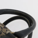 CELINE C Sulky Boston Bag Canvas Navy Gold Auth 94063-8