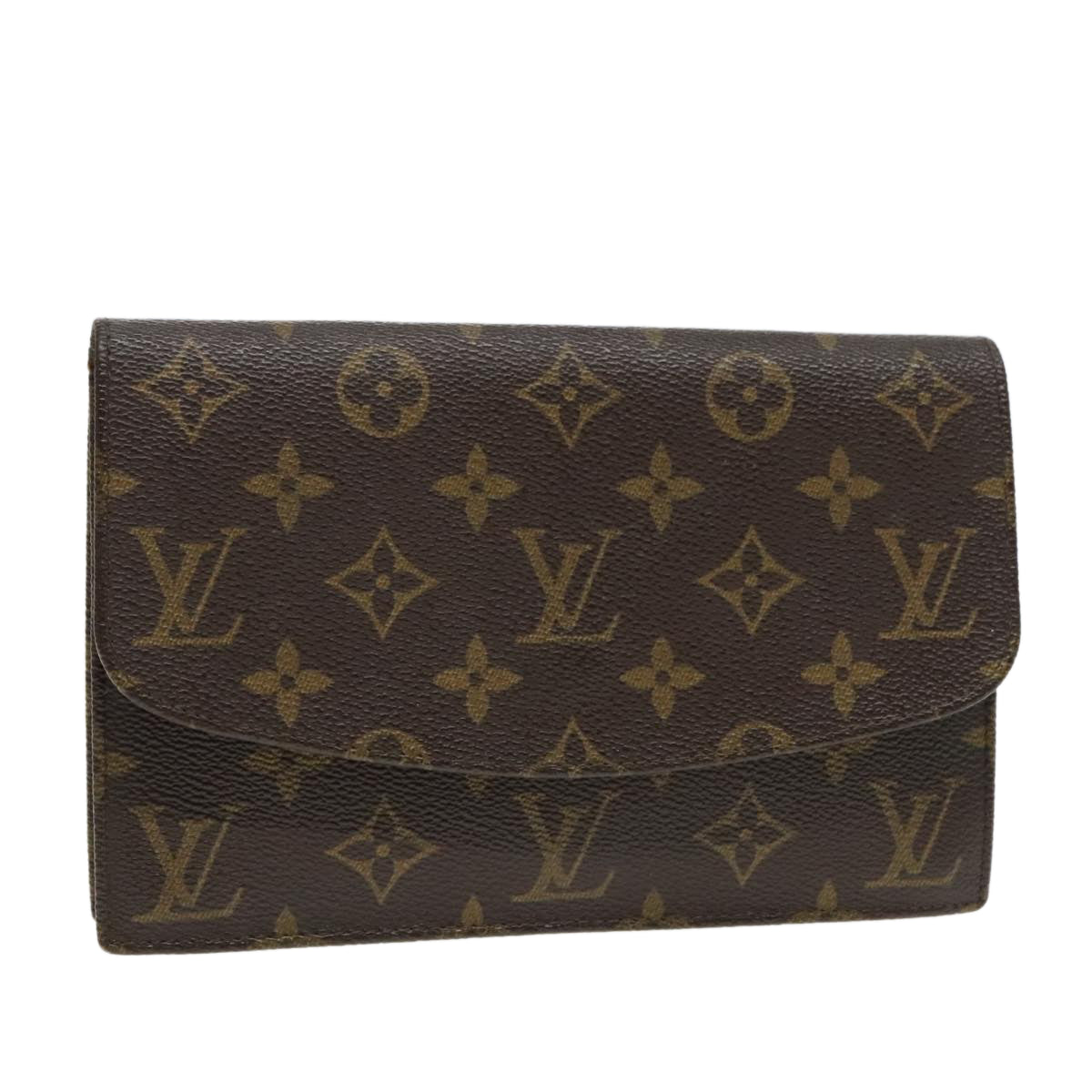 LOUIS VUITTON Monogram Pochette Rabat 20 Clutch Bag M51935 LV Auth 94066