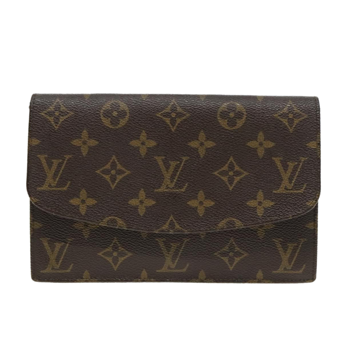 LOUIS VUITTON Monogram Pochette Rabat 20 Clutch Bag M51935 LV Auth 94066