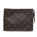 LOUIS VUITTON Monogram Poche Toilette 19 Pouch M47544 LV Auth 94101-13