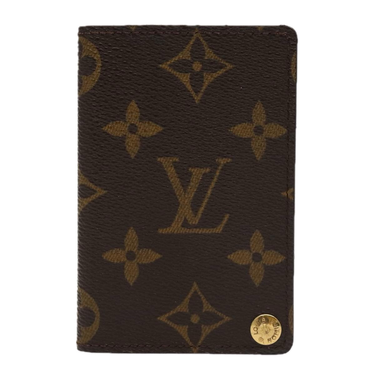 LOUIS VUITTON Monogram Porte Cartes Credit Pression Case M60937 LV Auth 94111