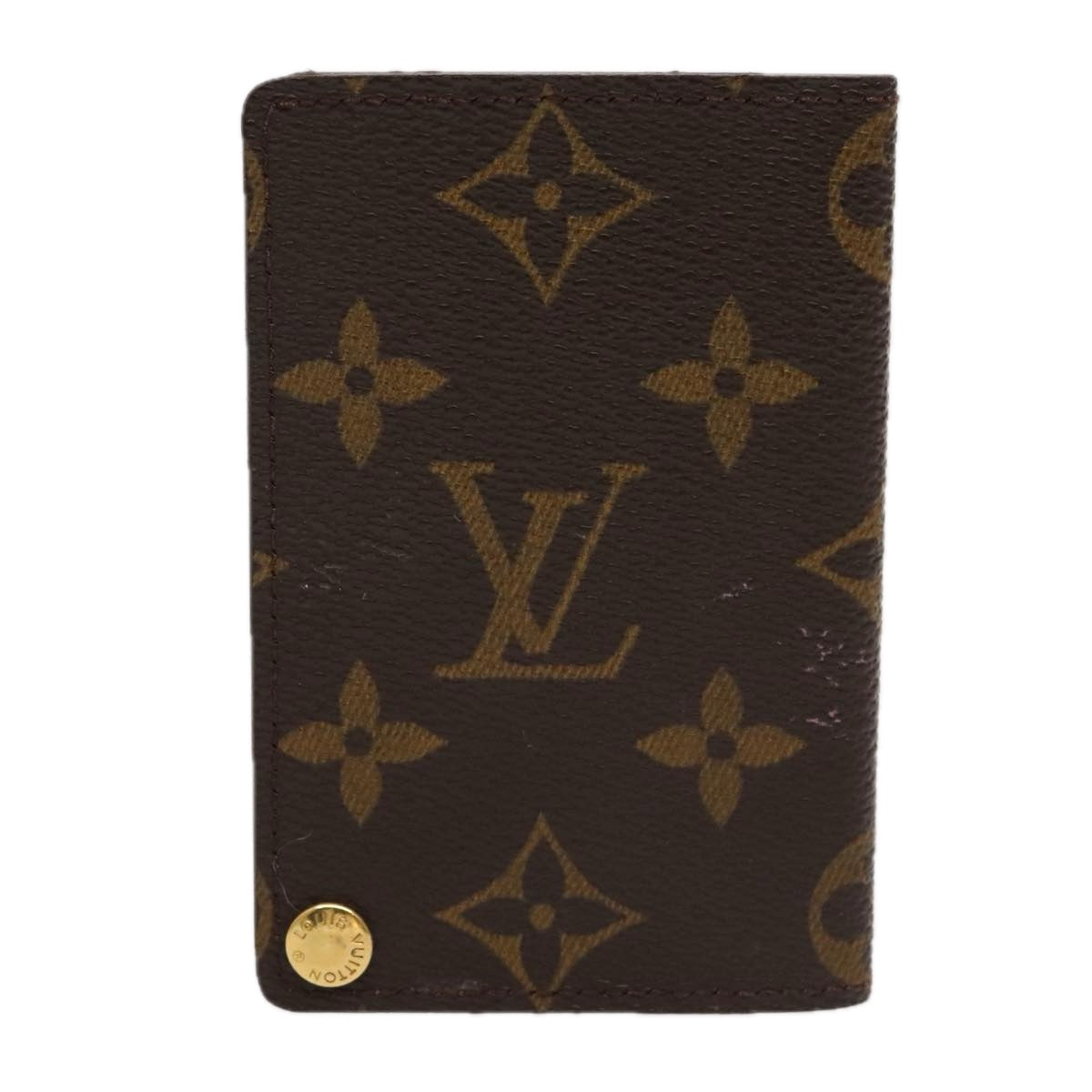 LOUIS VUITTON Monogram Porte Cartes Credit Pression Case M60937 LV Auth 94111 - 0