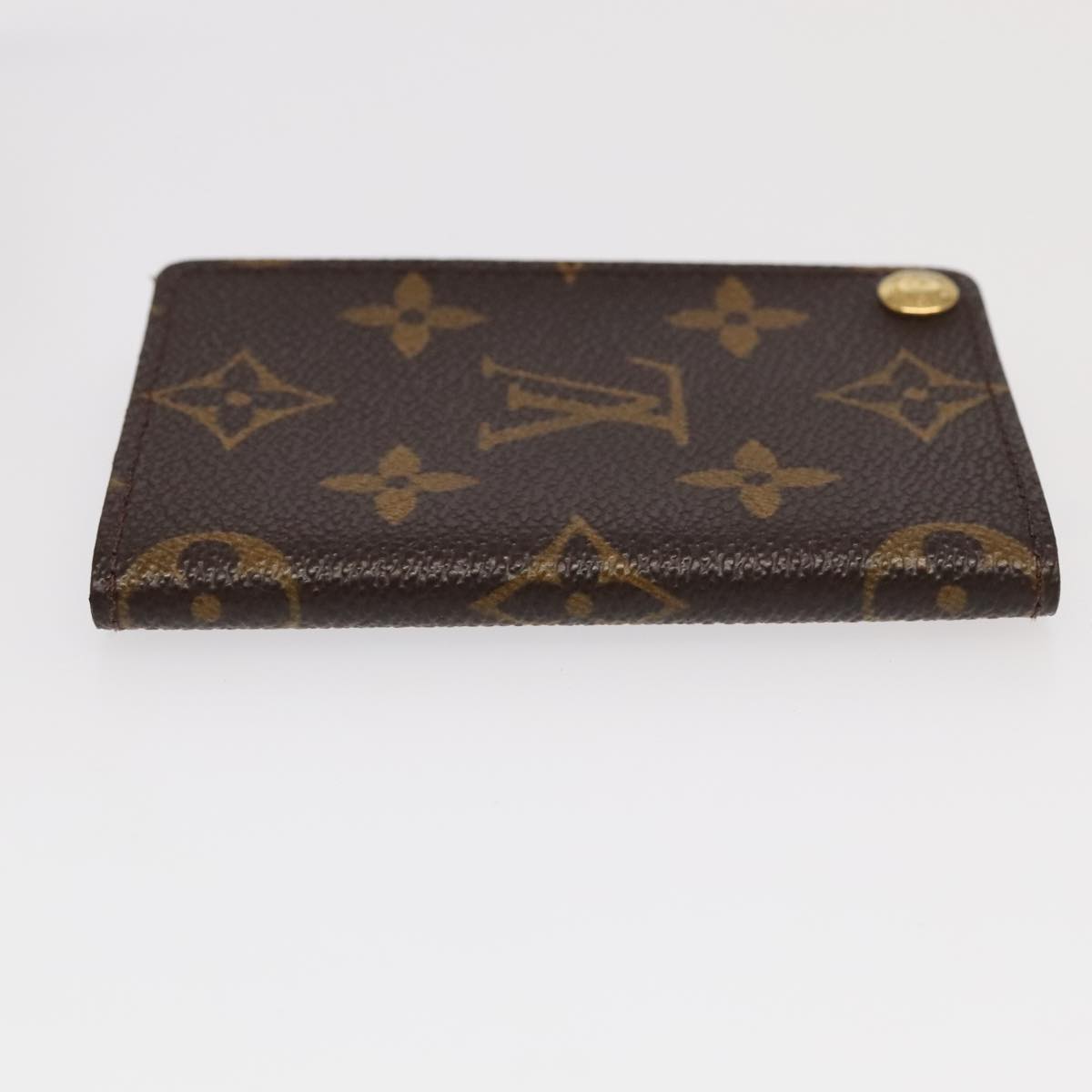 LOUIS VUITTON Monogram Porte Cartes Credit Pression Case M60937 LV Auth 94111