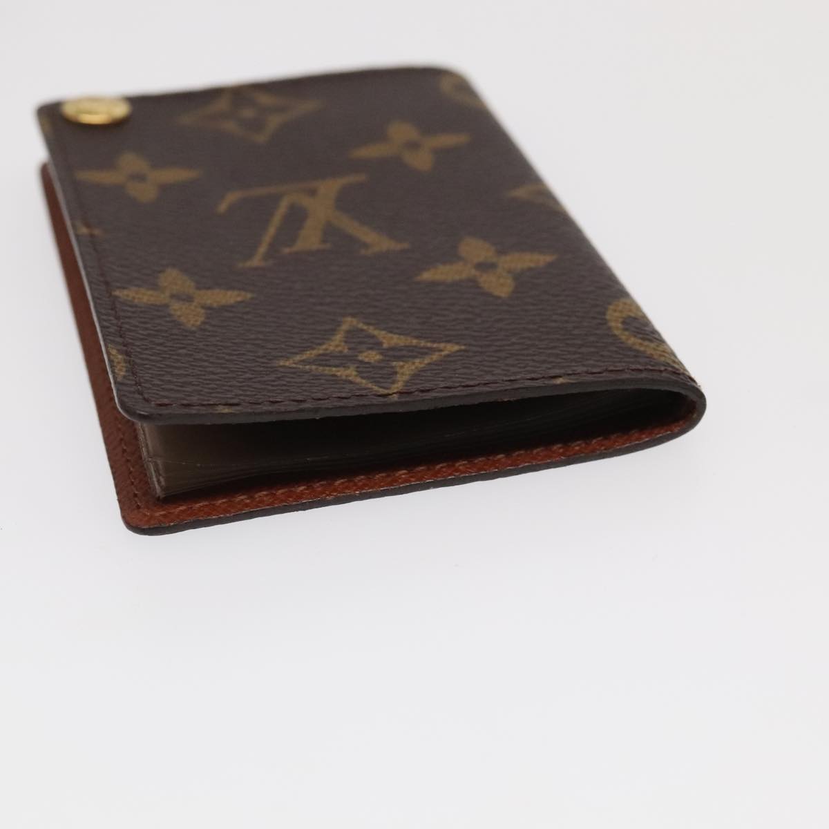 LOUIS VUITTON Monogram Porte Cartes Credit Pression Case M60937 LV Auth 94111