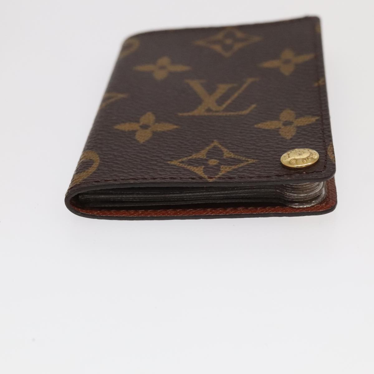 LOUIS VUITTON Monogram Porte Cartes Credit Pression Case M60937 LV Auth 94111