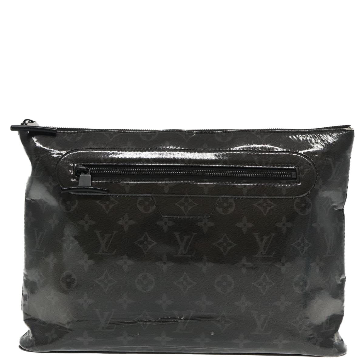 LOUIS VUITTON Eclipse Glaze Pochette Cosmos Clutch Bag M63373 LV Auth 94116