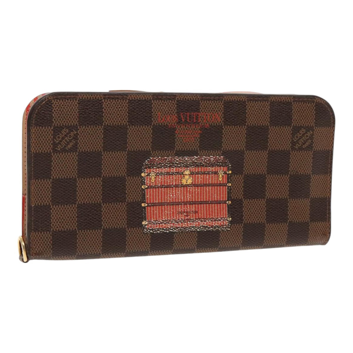 LOUIS VUITTON Damier Ebene Portefeuille Insolite Long Wallet N63180 Auth 94122