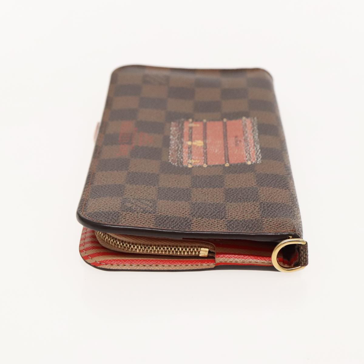 LOUIS VUITTON Damier Ebene Portefeuille Insolite Long Wallet N63180 Auth 94122