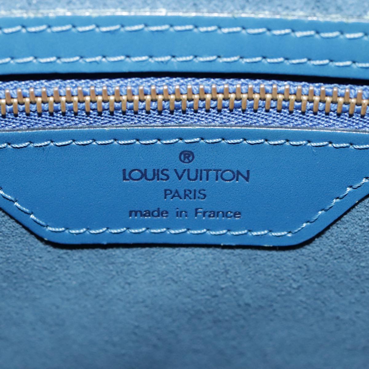 LOUIS VUITTON Epi Saint Jacques Shopping Shoulder Bag Blue M52275 LV Auth 94132