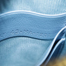 Christian Dior Chain Trotter Canvas Shoulder Bag Blue Gold Auth 94170SAM-11