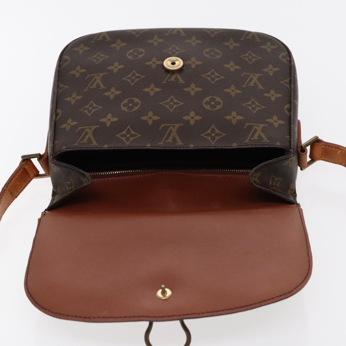 LOUIS VUITTON Monogram Saint Cloud GM Shoulder Bag M51242 LV Auth 94173