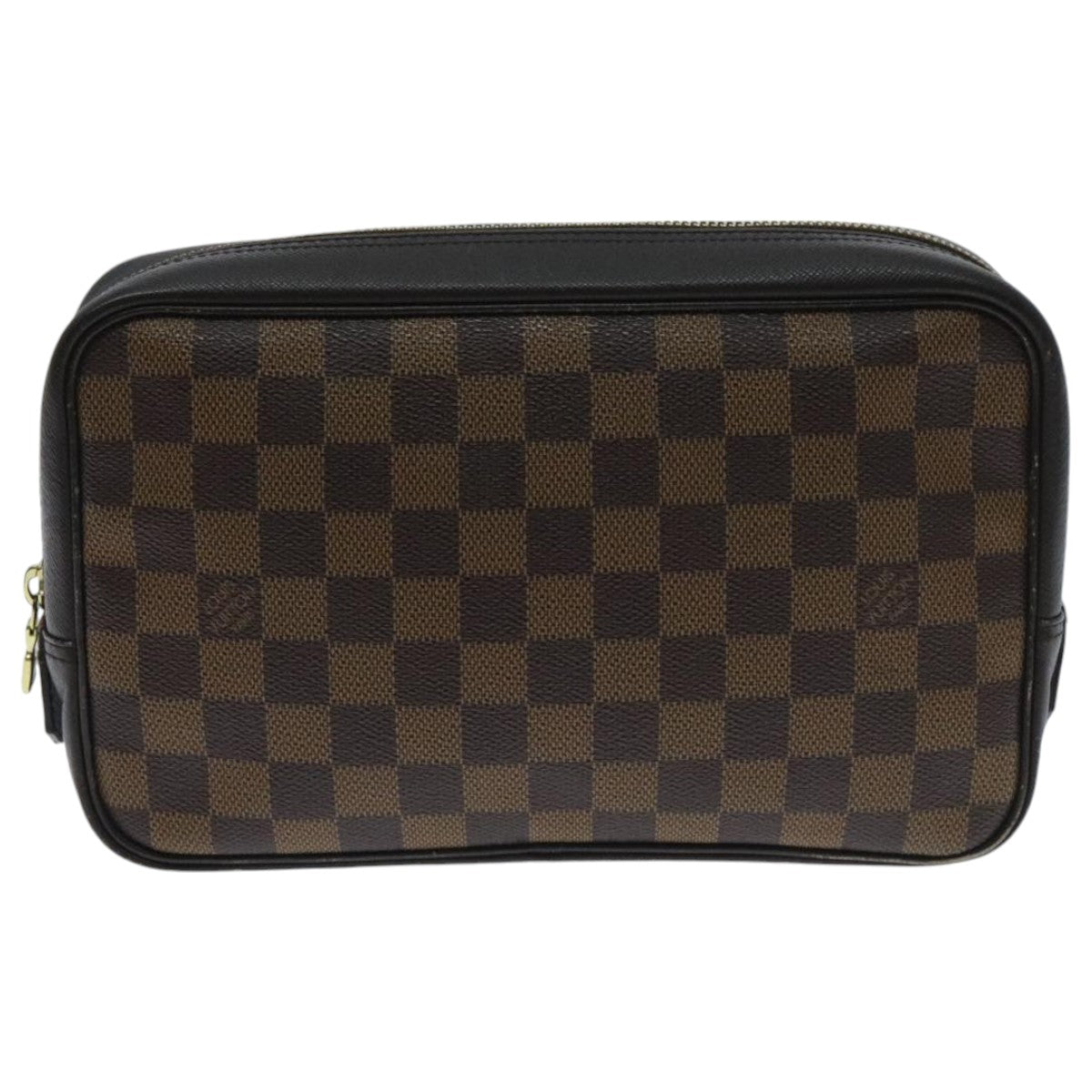 LOUIS VUITTON Damier Ebene Trousse Toilette 25 Clutch Bag N47624 LV Auth 94181