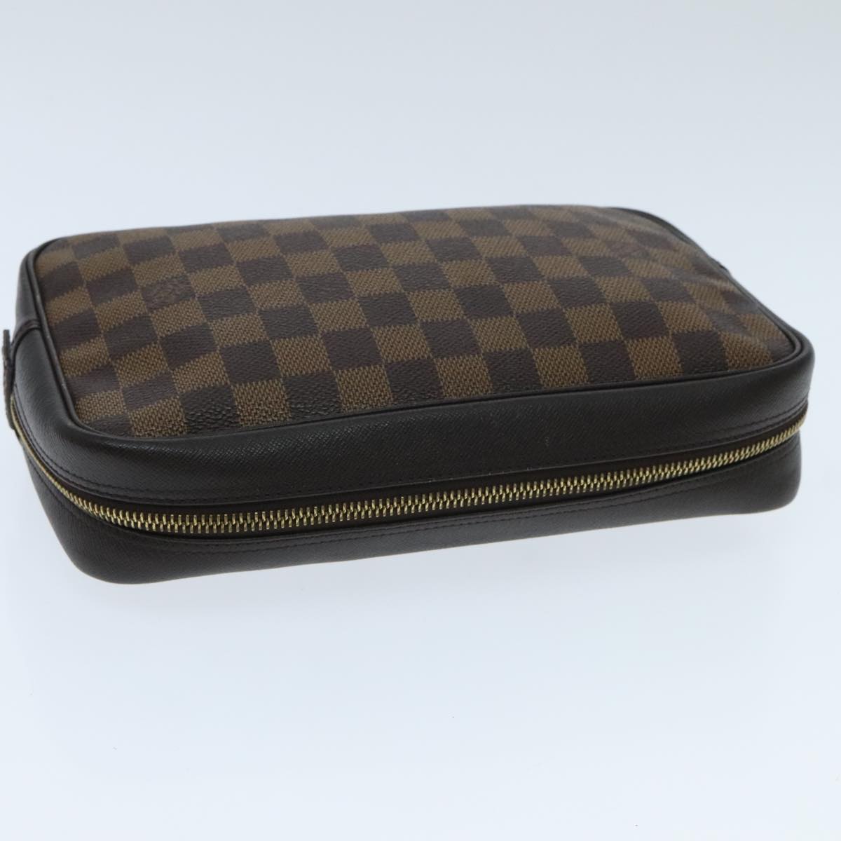 LOUIS VUITTON Damier Ebene Trousse Toilette 25 Clutch Bag N47624 LV Auth 94181