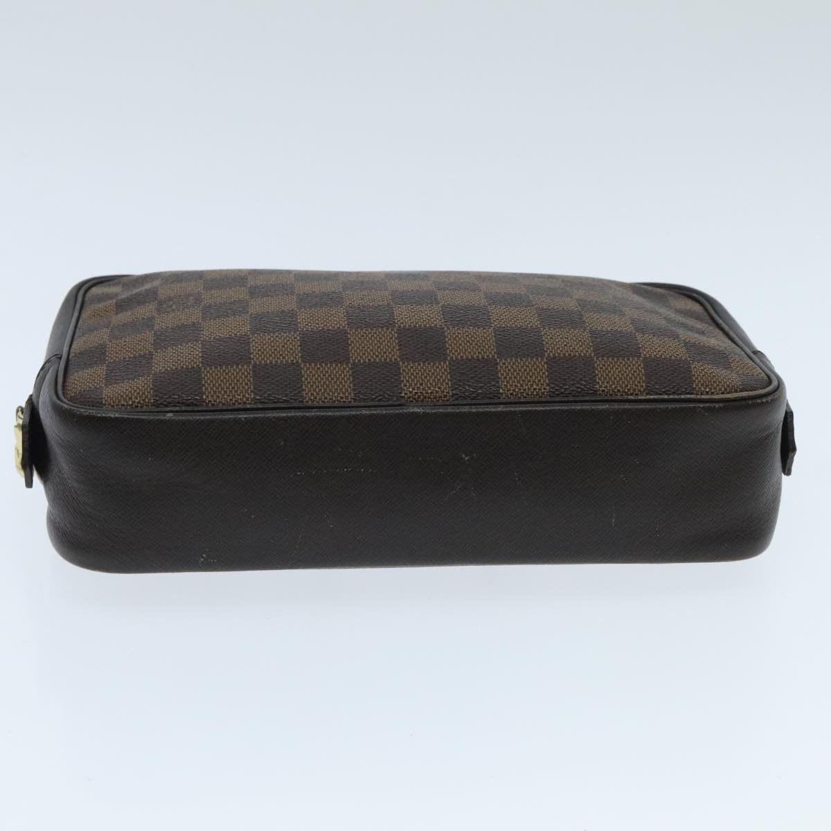 LOUIS VUITTON Damier Ebene Trousse Toilette 25 Clutch Bag N47624 LV Auth 94181