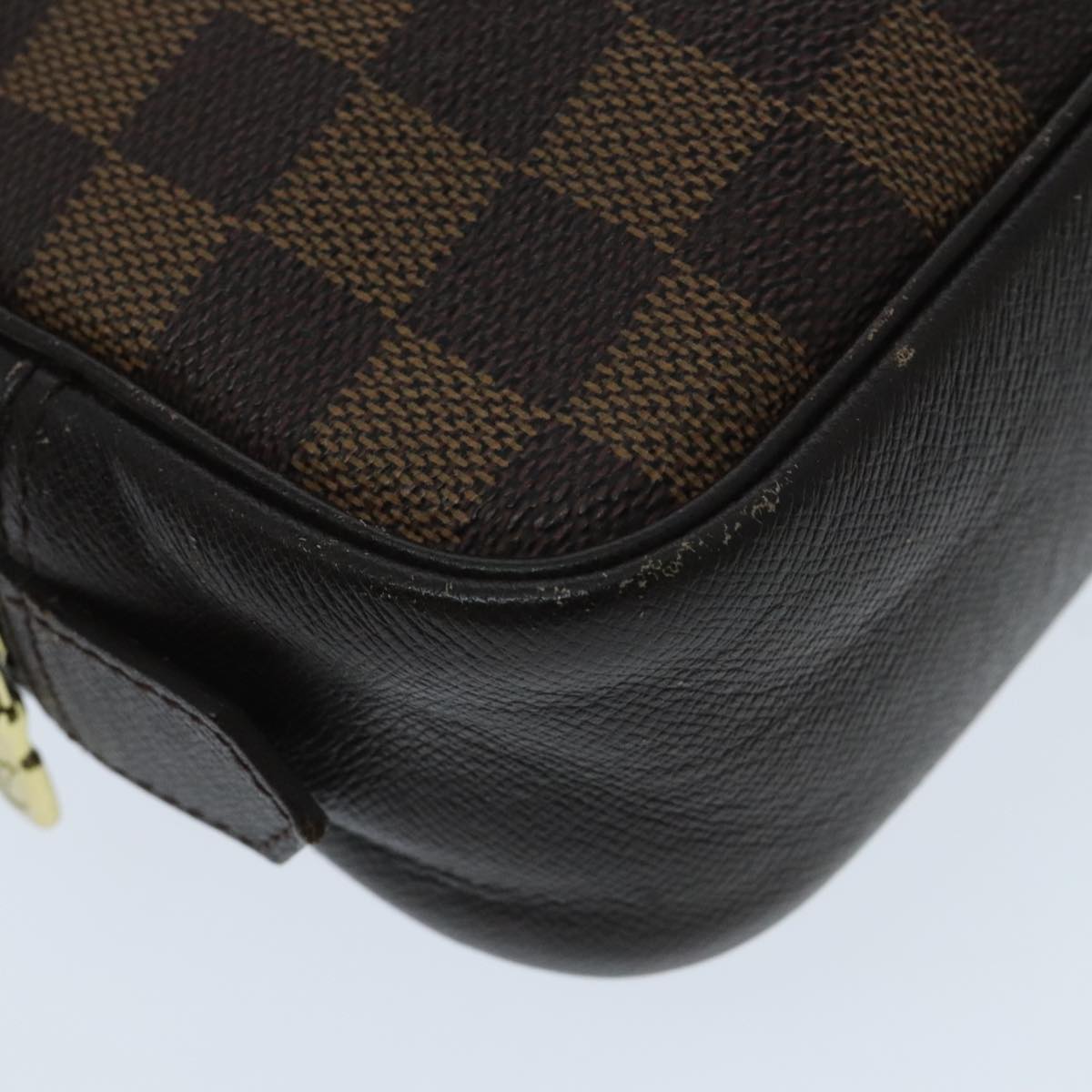 LOUIS VUITTON Damier Ebene Trousse Toilette 25 Clutch Bag N47624 LV Auth 94181