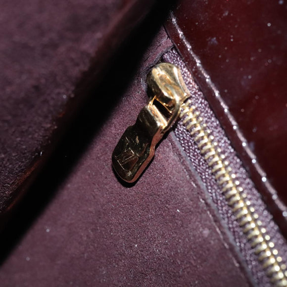 LOUIS VUITTON Monogram Vernis Monceau BB Bag 2way Amarante M91580 LV Auth 94183