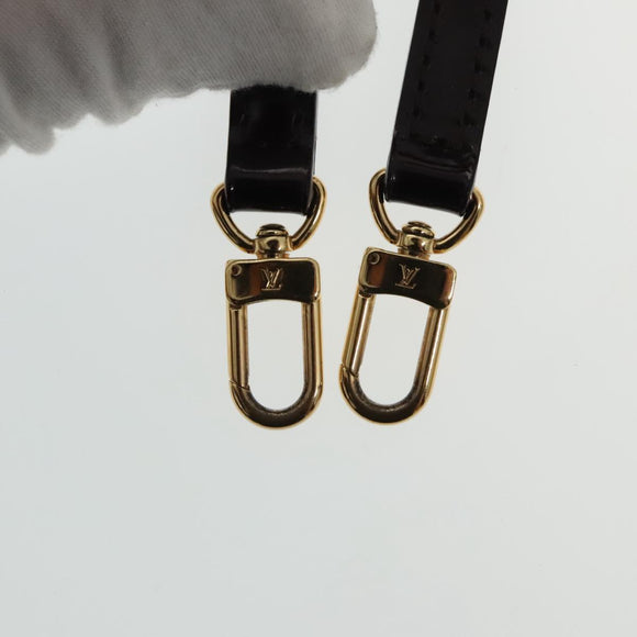 LOUIS VUITTON Monogram Vernis Monceau BB Bag 2way Amarante M91580 LV Auth 94183