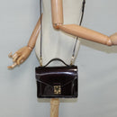 LOUIS VUITTON Monogram Vernis Monceau BB Bag 2way Amarante M91580 LV Auth 94183-26