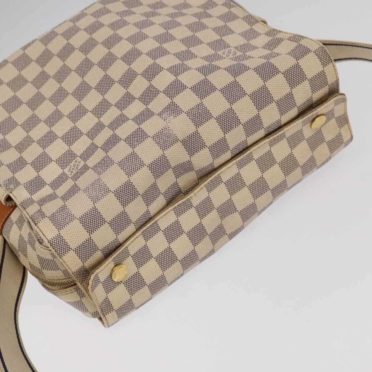 LOUIS VUITTON Damier Azur Naviglio Shoulder Bag N51189 LV Auth 94202