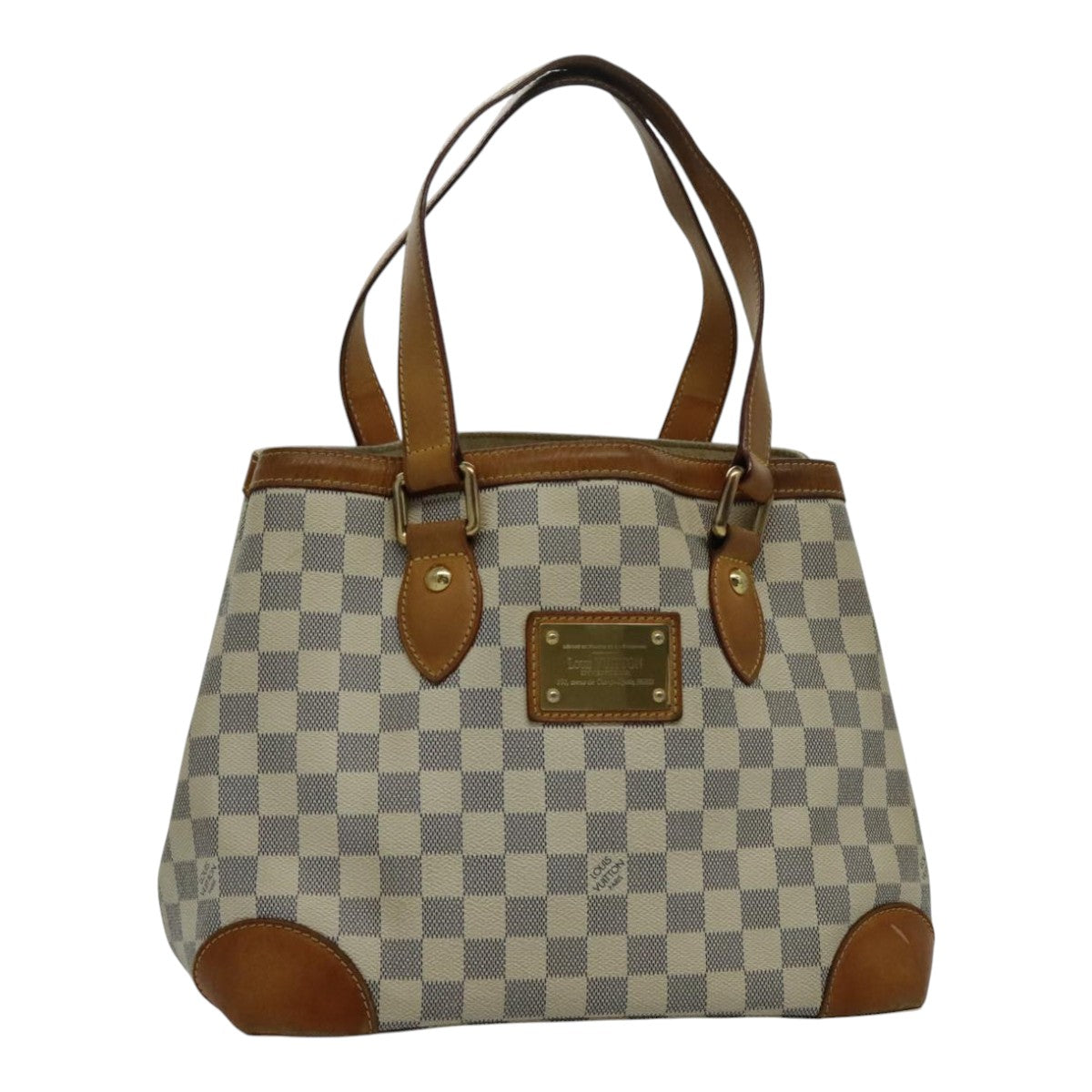 LOUIS VUITTON Damier Azur Hampstead PM Tote Bag N51207 LV Auth 94207