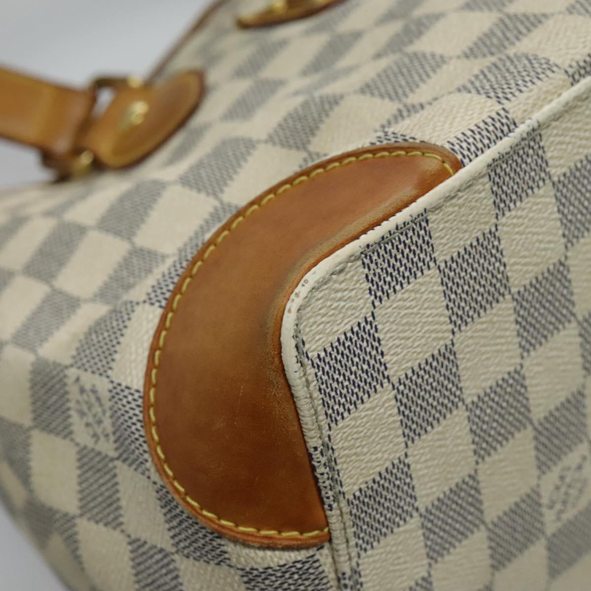 LOUIS VUITTON Damier Azur Hampstead PM Tote Bag N51207 LV Auth 94207