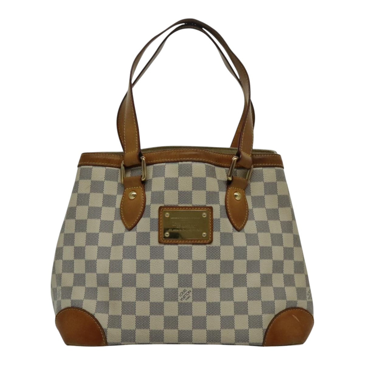 LOUIS VUITTON Damier Azur Hampstead PM Tote Bag N51207 LV Auth 94207