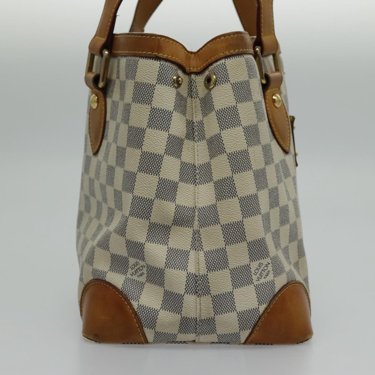 LOUIS VUITTON Damier Azur Hampstead PM Tote Bag N51207 LV Auth 94207