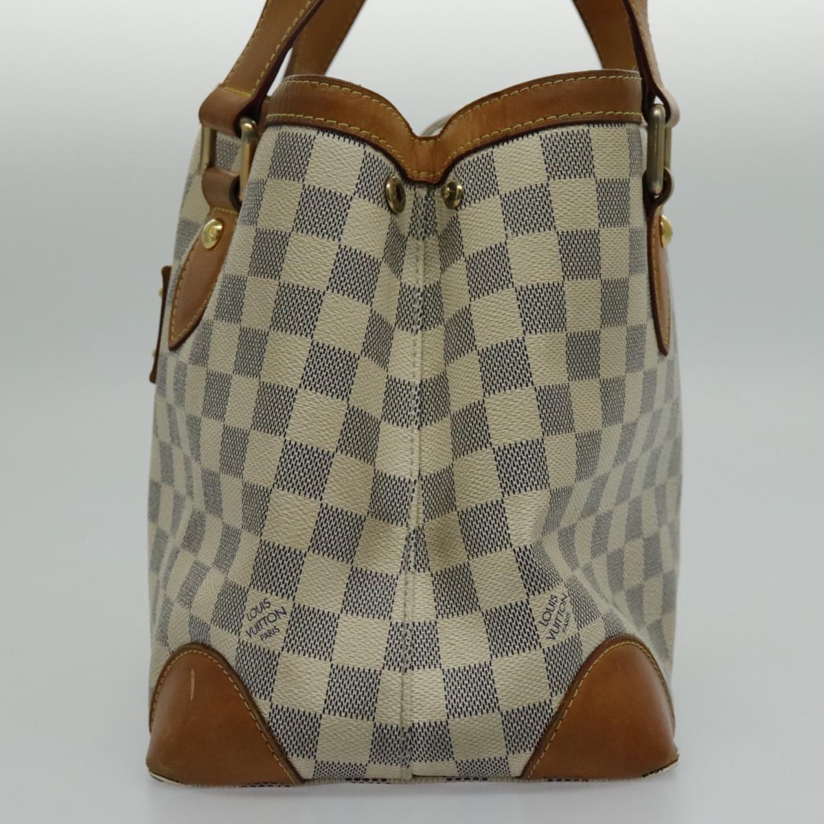 LOUIS VUITTON Damier Azur Hampstead PM Tote Bag N51207 LV Auth 94207