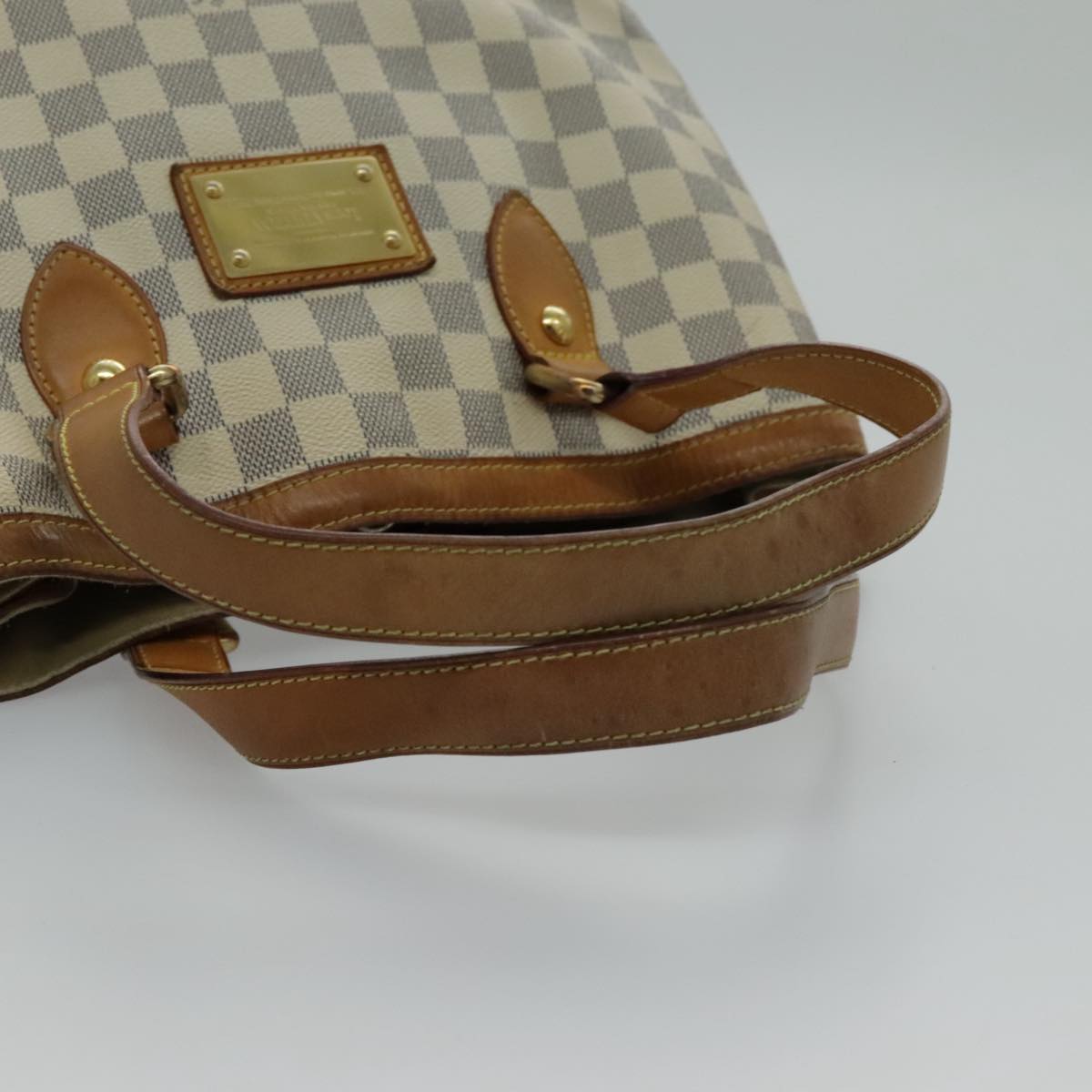 LOUIS VUITTON Damier Azur Hampstead PM Tote Bag N51207 LV Auth 94207