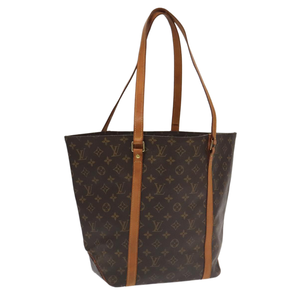 LOUIS VUITTON Monogram Sac Shopping Tote Bag M51108 LV Auth 94213