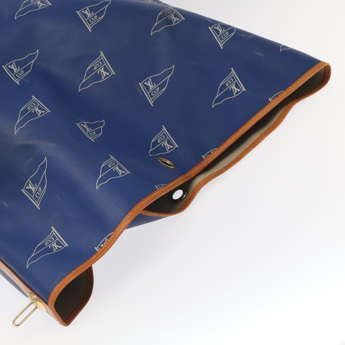 LOUIS VUITTON LV Cup Sac Marine Shoulder Bag PVC Leather Blue A24014 Auth 94219