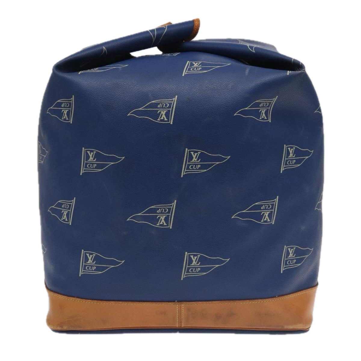 LOUIS VUITTON LV Cup Sac Marine Shoulder Bag PVC Leather Blue A24014 Auth 94219