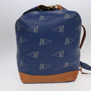 LOUIS VUITTON LV Cup Sac Marine Shoulder Bag PVC Leather Blue A24014 Auth 94219-3