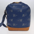LOUIS VUITTON LV Cup Sac Marine Shoulder Bag PVC Leather Blue A24014 Auth 94219-4