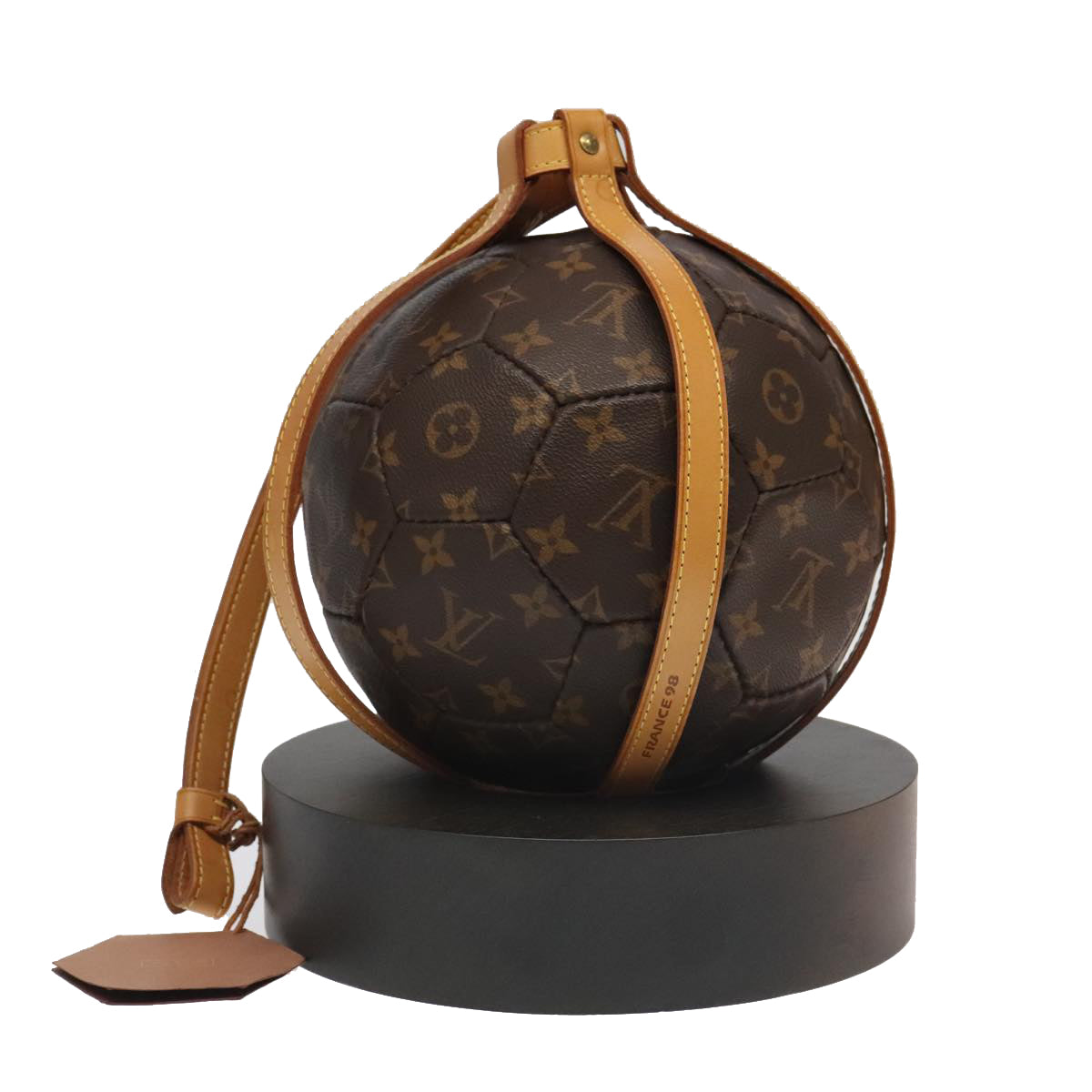 LOUIS VUITTON Monogram Soccer Ball France World Cup Memorial M99054 Auth 94228S