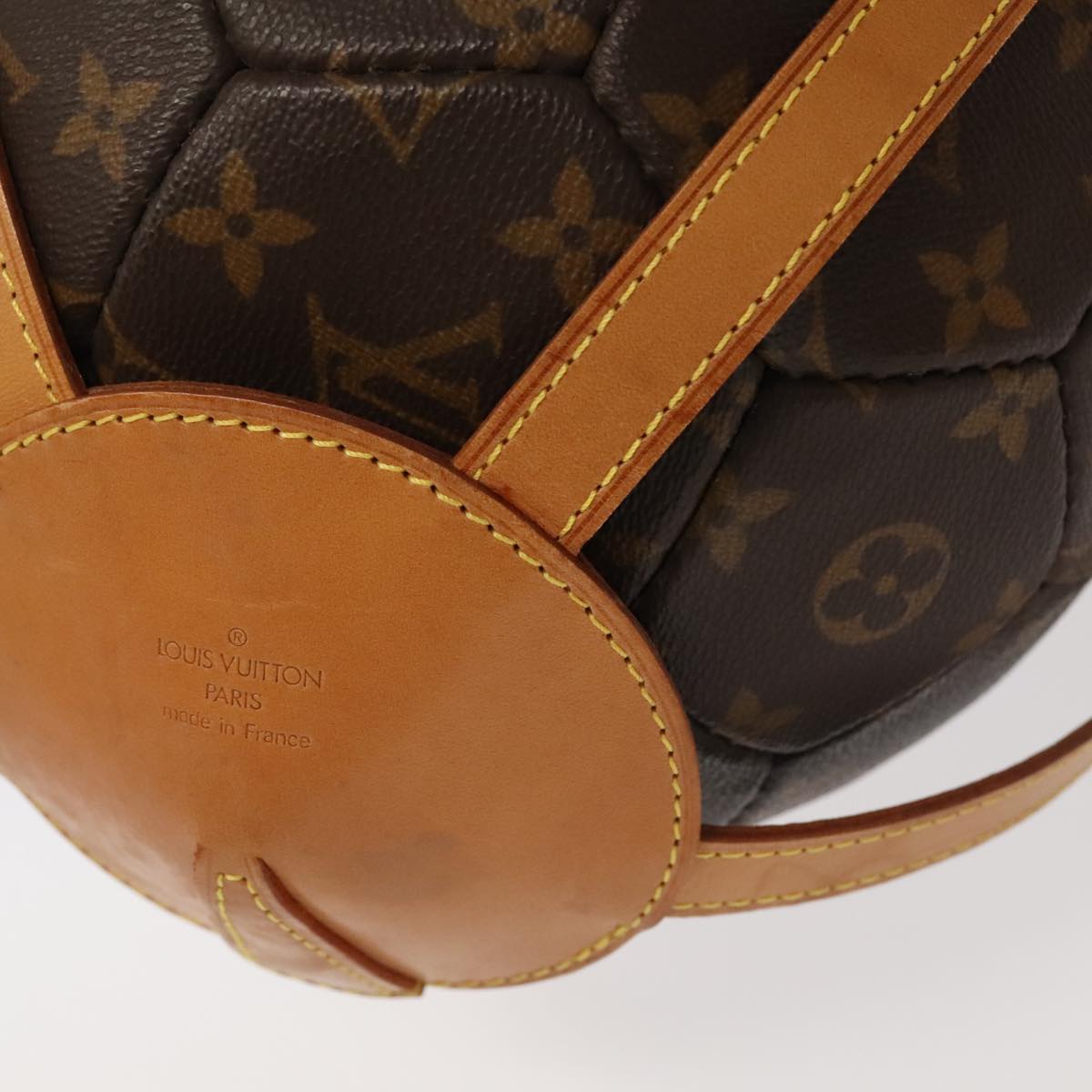 LOUIS VUITTON Monogram Soccer Ball France World Cup Memorial M99054 Auth 94228S