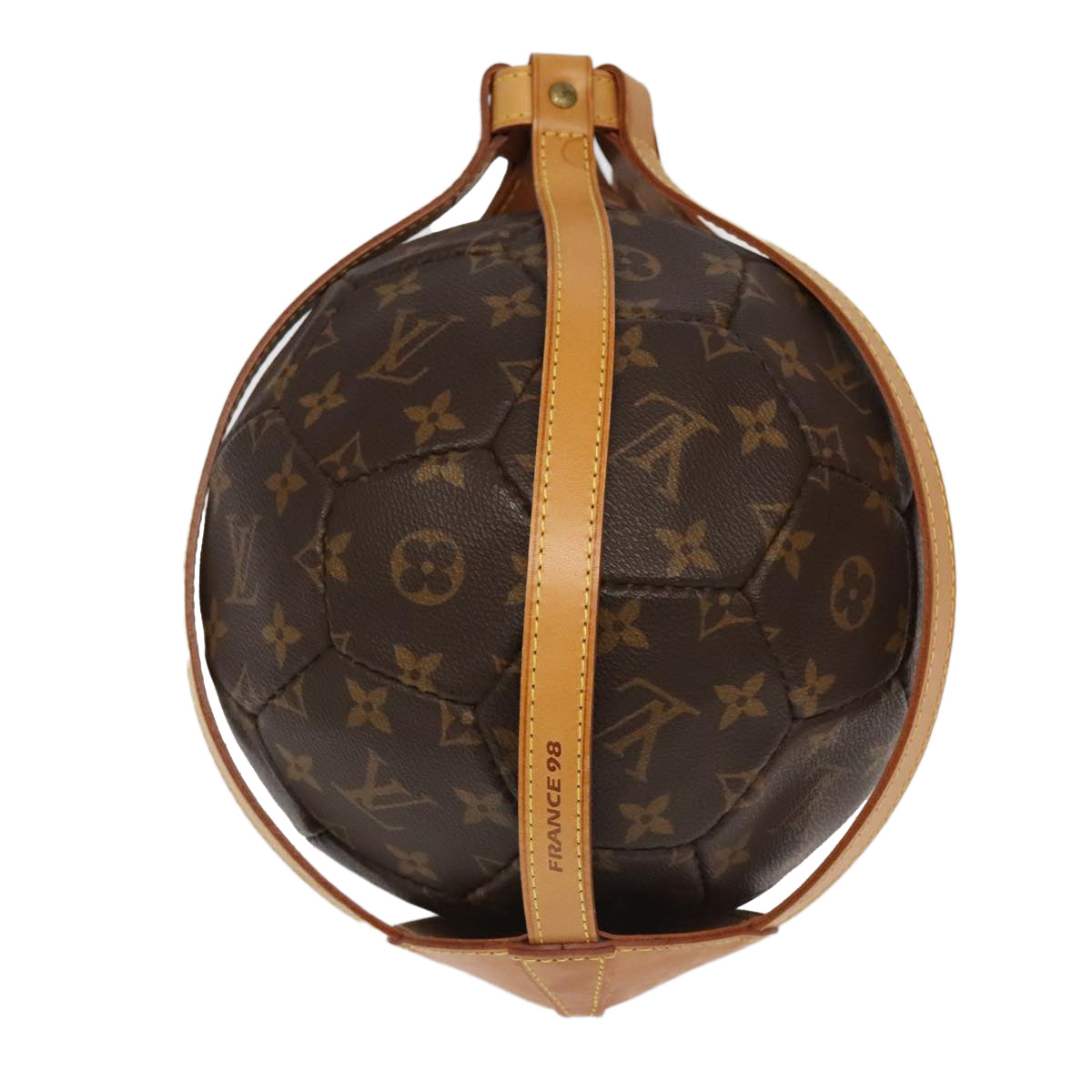 LOUIS VUITTON Monogram Soccer Ball France World Cup Memorial M99054 Auth 94228S