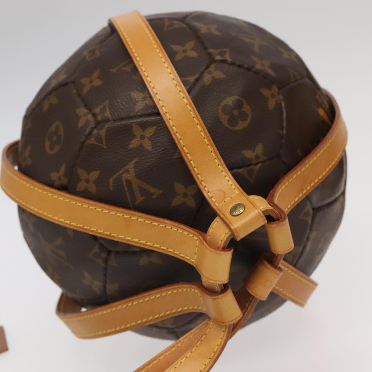 LOUIS VUITTON Monogram Soccer Ball France World Cup Memorial M99054 Auth 94228S