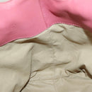 BOTTEGA VENETA Hand Bag Canvas Pink Auth 94232-18