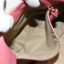 BOTTEGA VENETA Hand Bag Canvas Pink Auth 94232-12