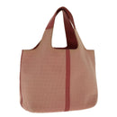 BOTTEGA VENETA Hand Bag Canvas Pink Auth 94232-1