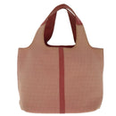 BOTTEGA VENETA Hand Bag Canvas Pink Auth 94232-13