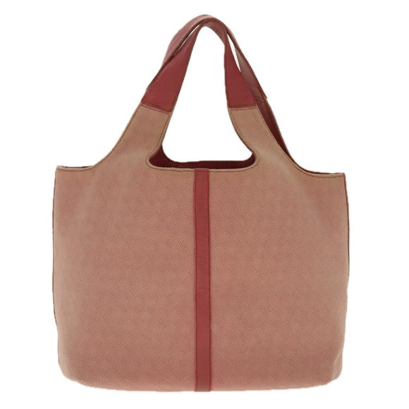 BOTTEGA VENETA Hand Bag Canvas Pink Auth 94232