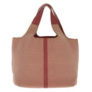 BOTTEGA VENETA Hand Bag Canvas Pink Auth 94232-2