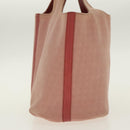 BOTTEGA VENETA Hand Bag Canvas Pink Auth 94232-3