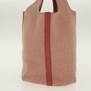 BOTTEGA VENETA Hand Bag Canvas Pink Auth 94232-4